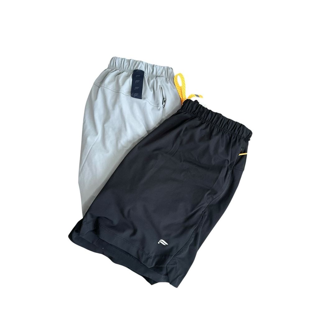 Fabletics Black and Gray Athletic Shorts
